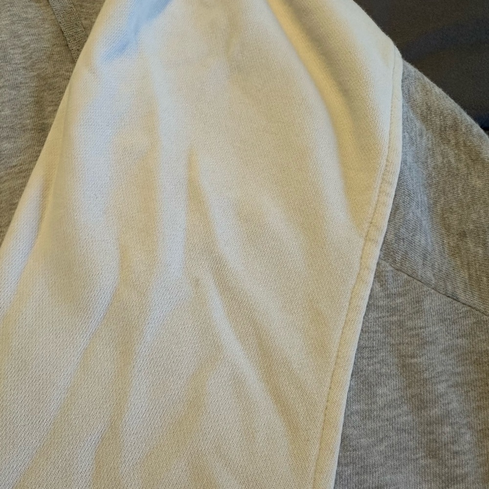 Lauren Ralph Lauren Women's Grey Cream Full Zip Hoodie Jacket L - Picture 9 of 11